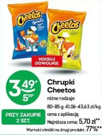 Żabka Chrupki Cheetos 80-85 g oferta