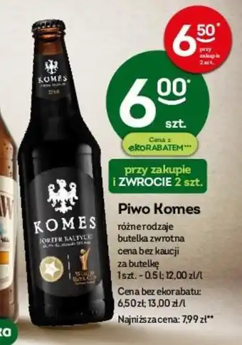 Żabka Piwo Komes 500 ml oferta