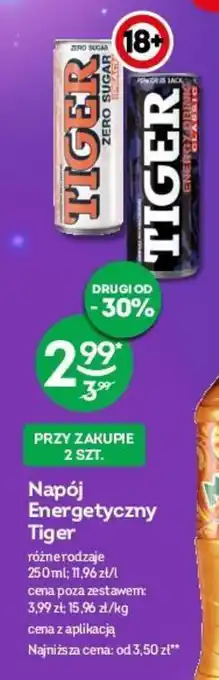 Żabka Napój Energetyczny Tiger 250 ml oferta
