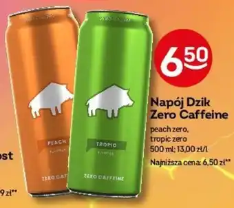 Żabka Napój Dzik Zero Caffeine 500 ml oferta