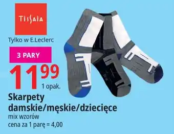 E.Leclerc Skarpety damskie/męskie/dziecięce oferta