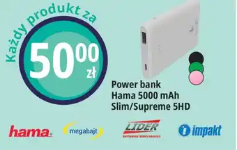 Power bank Hama 5000 mAh Slim/Supreme 5HD