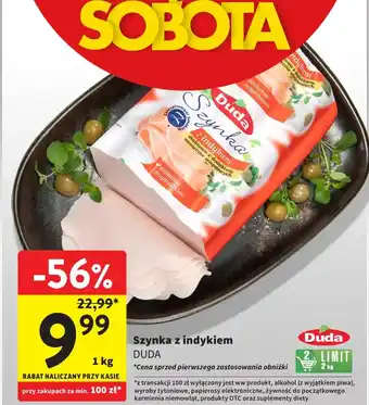 Intermarche Szynka z indykiem 1 kg oferta
