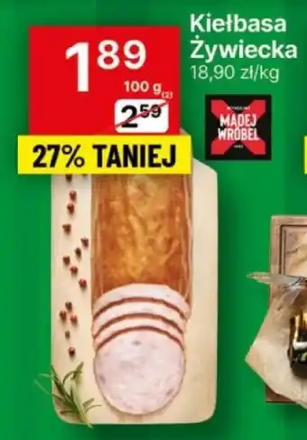 Delikatesy Centrum Kiełbasa Żywiecka 100 g oferta