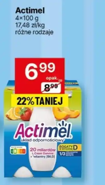 Delikatesy Centrum Actimel 4x100 g oferta