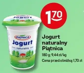 Żabka Jogurt naturalny Piątnica 180g oferta