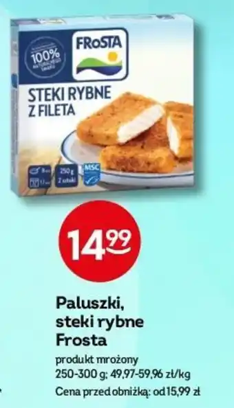Żabka Paluszki steki rybne Frosta 250-300g oferta