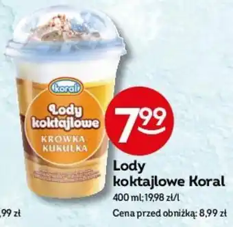 Żabka Lody koktajlowe Koral 400ml oferta