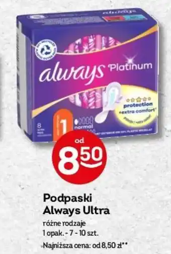 Żabka Podpaski Always Ultra 7-10szt. oferta