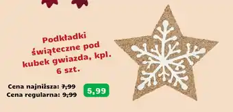 Agata Meble Podkładki świąteczne pod kubek gwiazda, kpl. 6 szt. oferta