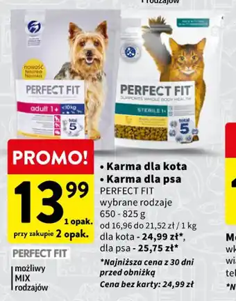 Intermarche Karma dla kota / Karma dla psa PERFECT FIT 650-825 g oferta