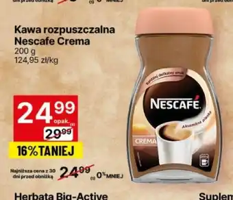 Delikatesy Centrum Kawa rozpuszczalna Nescafe Crema 200g oferta