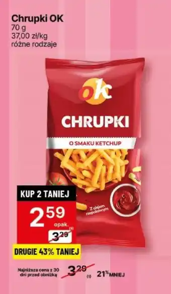 Delikatesy Centrum Chrupki OK 70 g oferta