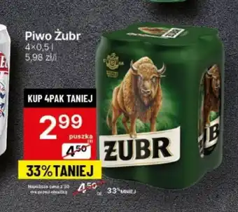 Delikatesy Centrum Piwo Żubr 4×0,5l oferta