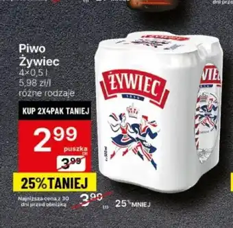 Delikatesy Centrum Piwo Żywiec 4 x0,5l oferta
