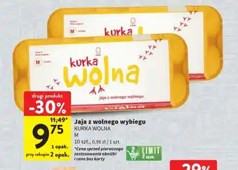 Intermarche jaja z wolnego wybiegu KURKA WOLNA 10szt. oferta
