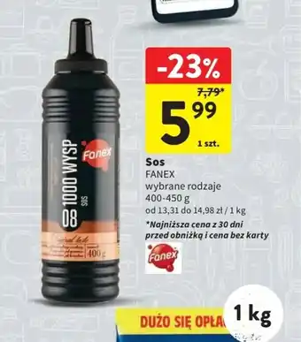 Intermarche Sos FANEX 400-450g oferta