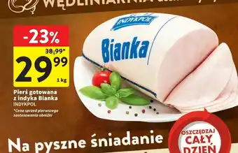 Intermarche Pierś gotowana z indyka Bianka INDYKPOL 1kg oferta