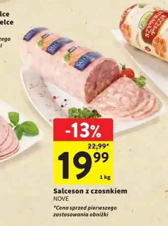 Intermarche Salceson z czosnkiem NOVE 1kg oferta