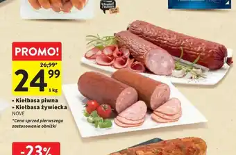 Intermarche Kiełbasa piwna Kiełbasa żywiecka 1kg oferta