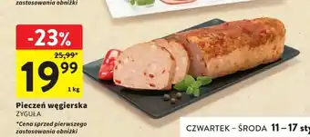 Intermarche Pieczeń węgierska ZYGUŁA 1kg oferta