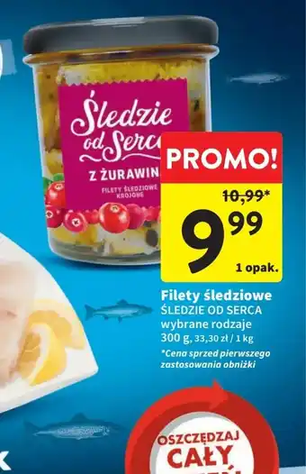 Intermarche Filety śledziowe ŚLEDZIE OD SERCA 300 g oferta