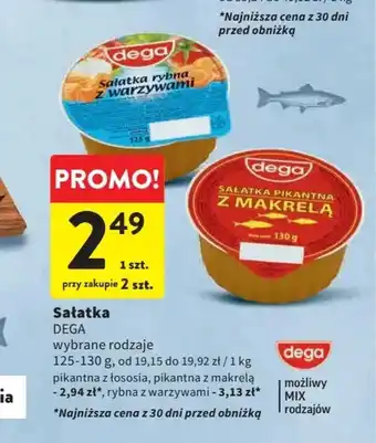 Intermarche Sałatka DEGA 125-130g oferta
