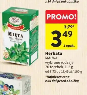 Intermarche Herbata MALWA oferta