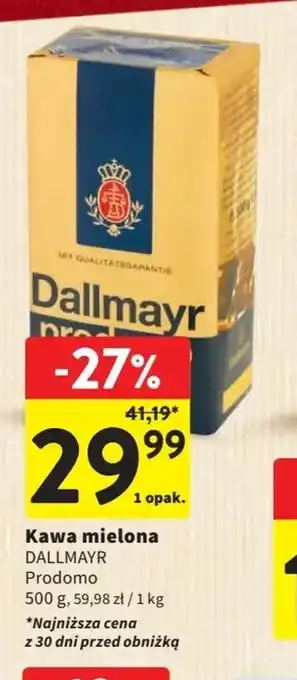 Intermarche Kawa mielona DALLMAYR Prodomo 500g oferta
