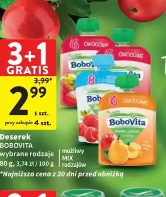 Intermarche Deserek BOBOVITA 80g oferta