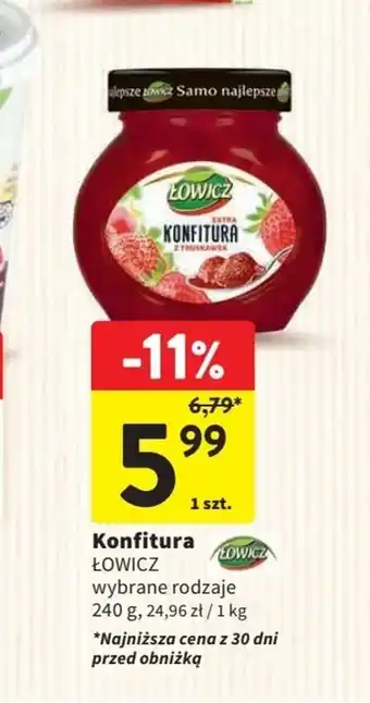 Intermarche Konfitura ŁOWICZ 240g oferta