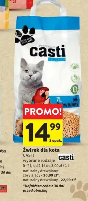 Intermarche Żwirek dla kota CASTi 5-7l oferta
