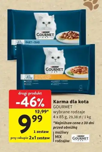 Intermarche Karma dla kota GOURMET 4 x 85g oferta