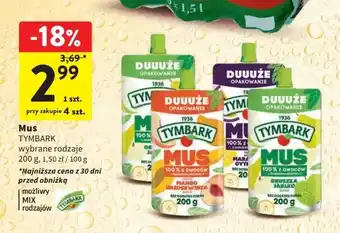 Intermarche Mus TYMBARK 200g oferta