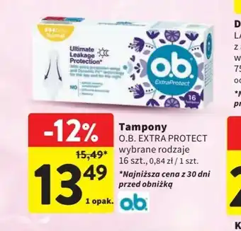 Intermarche Tampony O.B. 16 szt. oferta