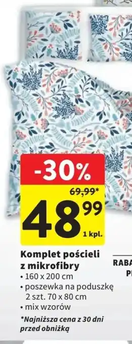 Intermarche Komplet pościeli z mikrofibry 150 x 200cm oferta