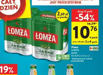 Intermarche Piwo ŁOMŻA 4 x 0,4l oferta