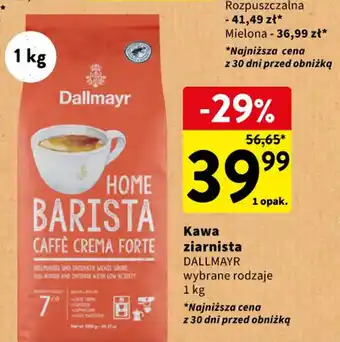 Intermarche Kawa ziarnista DALLMAYR 1 kg oferta