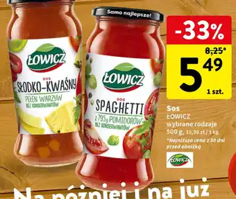 Intermarche Sos ŁOWICZ 500 g oferta