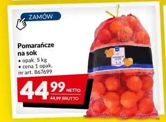 Makro Pomarańcze na sok 5kg oferta