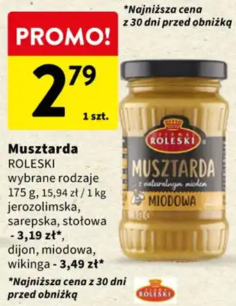 Intermarche Musztarda ROLESKI 175 g oferta