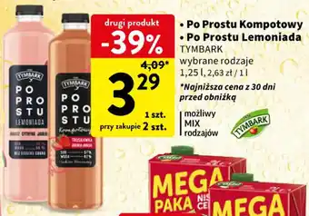 Intermarche Po prostu kompotowy / Po prostu Lemoniada TYMBARK 1,25 l oferta