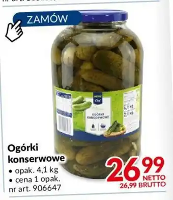 Makro Ogórki konserwowe 4,1kg oferta