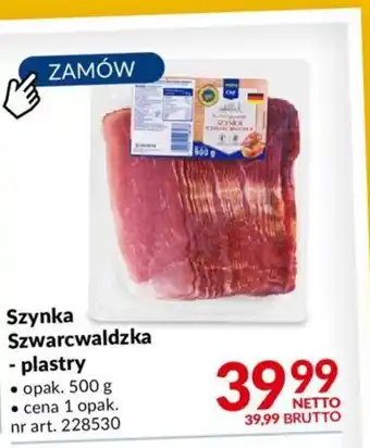 Makro Szynka Szwarcwaldzka 500g oferta