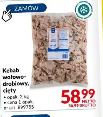 Makro Kebab wołowo-drobiowy, cięty 2kg oferta