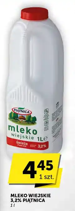 Groszek MLEKO WIEJSKIE 3,2% PIĄTNICA 1 l oferta