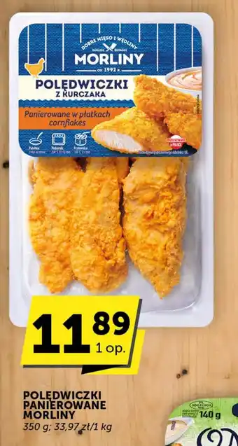 Groszek POLĘDWICZKI PANIEROWANE MORLINY 350 g oferta