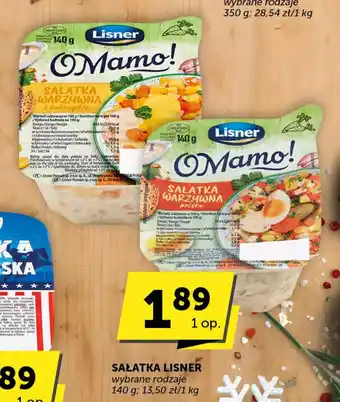 Groszek SAŁATKA LISNER 140 g oferta