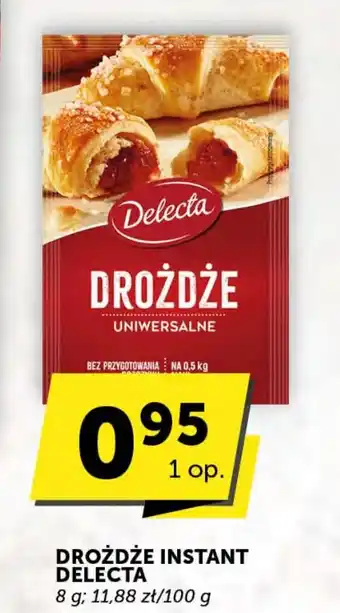 Groszek DROŻDŻE INSTANT DELECTA 8g oferta