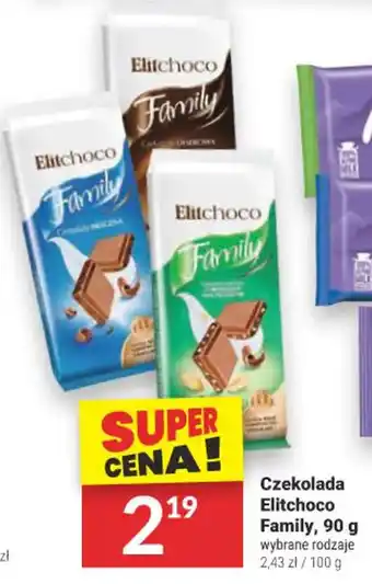 Twój Market Czekolada Elitchoco Family, 90 g oferta